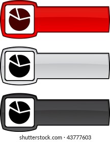 Diagram   web button. Vector illustration.