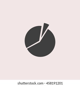 Diagram web icon. Isolated illustration