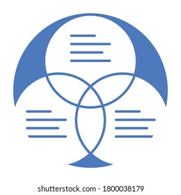 
Diagramme glyphe blanc avec arrière-plan couleur icône vectorielle qui peut facilement modifier ou modifier
