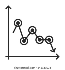 Diagramm vector icon in simple outline style. This icon are perfect for your websites and applications.