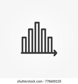 Diagramma vector icon isolated on background. Trendy sweet symbol. Logo illustration