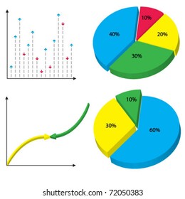 Diagrams and charts. vector illustration