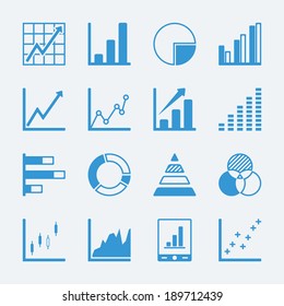 Symbole für Diagramme und Grafiken.Vektor eps10