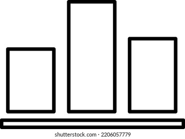 diagrams and graphs vector on white background
