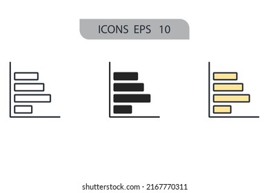 diagrams icons  symbol vector elements for infographic web