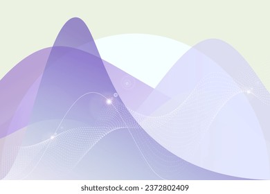 Diagrams, parabolas on blue-gray gradient vector background. illustration in abstract style. Modern presentation concept, background for your interface, advertising, text