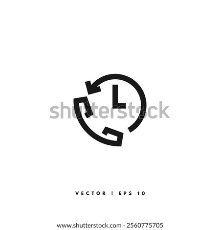 Dial Call History Icon. Editable Stroke