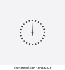 Dial Clock Icon Vector Stock Vector (Royalty Free) 396833473