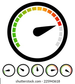 Dial, gauge templates. Measuring, indication, benchmarking element