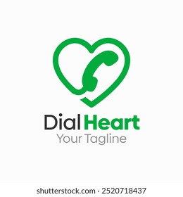 Dial Heart Plantilla de diseño de logotipo. Bueno para empresas, agencias, comunidad y Organización