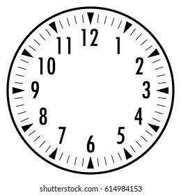 Dial for house, alarm, table, kitchen, wall or grandfather clocks, watch or clock model for kids, for pocket watch, timer or stopwatch, for mark opening, visiting, office, business or working hours.