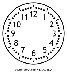 Dial for house, alarm, table, kitchen, wall or grandfather clocks, watch or clock model for kids, for pocket watch, timer or stopwatch, for mark opening, visiting, office, business or working hours.