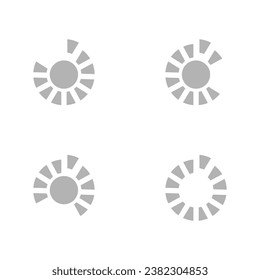 dial icon on a white background, vector illustration