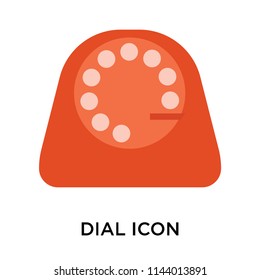 Dial icon vector isolated on white background for your web and mobile app design, Dial logo concept