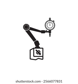 Dial indicator icon vector simple design