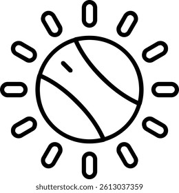 Dial Line Vector Icon Design