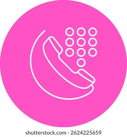 Dial Line vector Icon Design