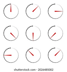 Dial, meter gauge vector illustration. Measurement, level, performance concept