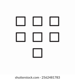 dial pad icon sign vector