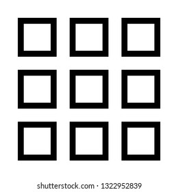 dial pad line icon 