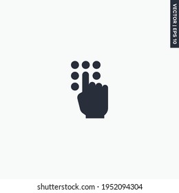 Dial, premium quality flat icon. Vector logo concept for web graphics, EPS 10