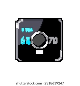 dial smart thermostat game pixel art retro vector. bit dial smart thermostat. old vintage illustration