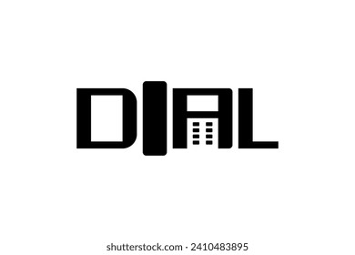 Dial wordmark creative logo design.