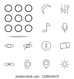 dialing icon. Web icons universal set for web and mobile