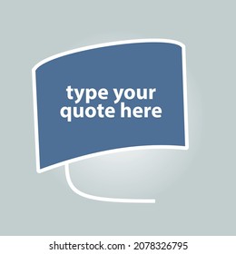 Dialog balloon design with bright colors. Suitable when combined with quote text. Used on social media content or the like.