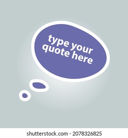Dialog balloon design with bright colors. Suitable when combined with quote text. Used on social media content or the like.