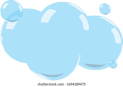 Globo de diálogo para texto. Burbujas de jabón cómico