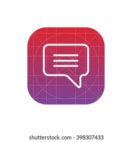 dialog box icon. vector eps10 icon