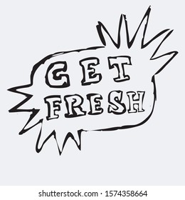 A dialog box with star shapes, get fresh.