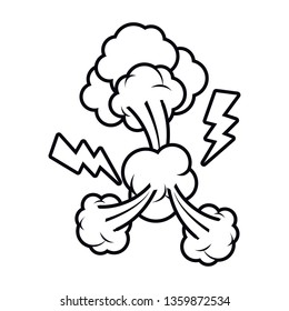 dialog boxes in comic isolated icon