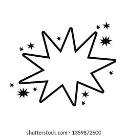 dialog boxes in comic isolated icon