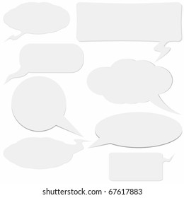 dialog boxes on white background