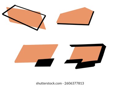 Dialog boxes of various shapes. Space for text for comics and advertising of nice colors on a white background.