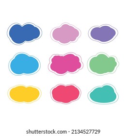dialog boxes,comments,text box templates,idea collection,talking speech bubbles,doodle style cartoon balloons,clouds,isolated design elements.
