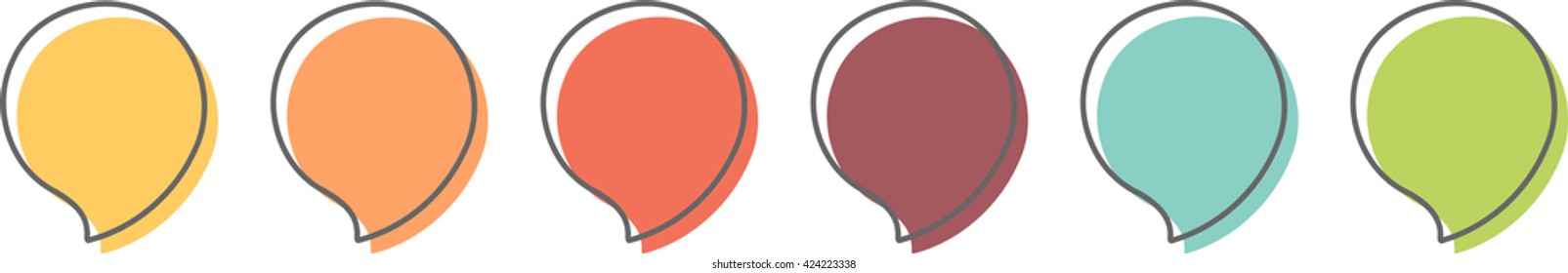 Dialog bubble icon. Many color and modern style