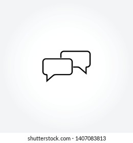 dialog bubble vector icon on white background
