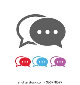 Dialog bubbles icon, vector eps10 illustration