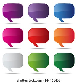 dialog bubbles set