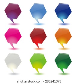 dialog bubbles set