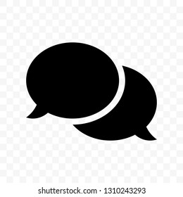Dialog chat bubble, FAQ ask question and information query vector icon