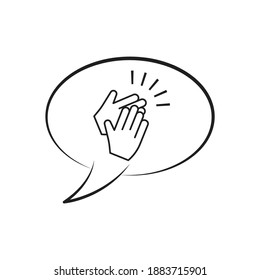 Dialog chat icon, isolated on white background