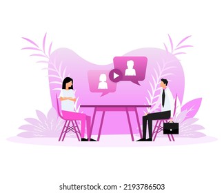 Dialog, chat speech bubble. Social media network. Vector illustration modern.