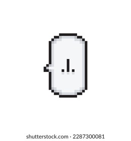 Dialog cloud, middle finger pixel art