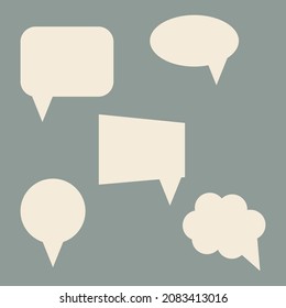 dialog clouds of different shapes