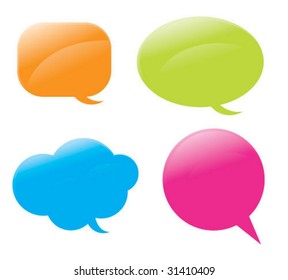 Dialog clouds. vector illustration