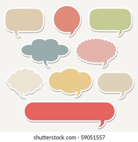 Dialog clouds. vector illustration